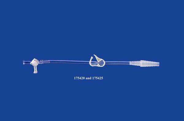 Chest Tube Adapter with Stopcock, 20Fr x 25cm (10in)